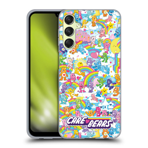 Care Bears 40th Anniversary Rainbow Soft Gel Case for Samsung Galaxy A24 4G / M34 5G