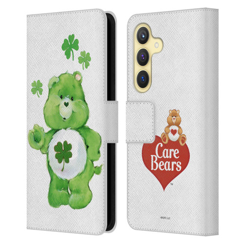 Care Bears Classic Good Luck Leather Book Wallet Case Cover For Samsung Galaxy S24 5G