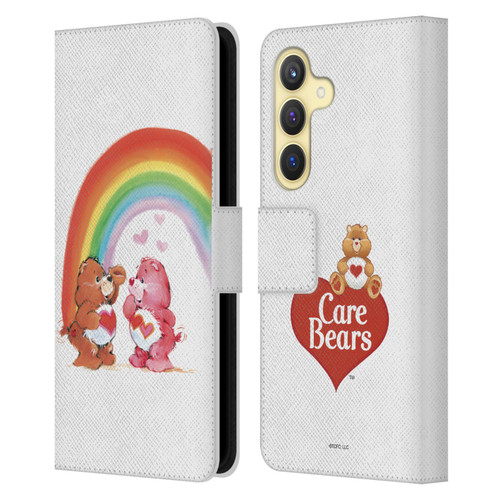 Care Bears Classic Rainbow Leather Book Wallet Case Cover For Samsung Galaxy S24 5G