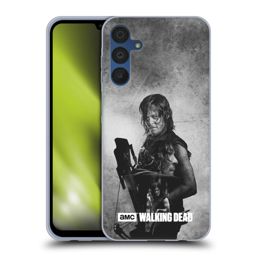 AMC The Walking Dead Double Exposure Daryl Soft Gel Case for Samsung Galaxy A15