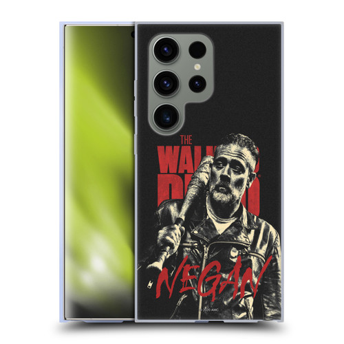 AMC The Walking Dead Season 10 Character Portraits Negan Soft Gel Case for Samsung Galaxy S24 Ultra 5G