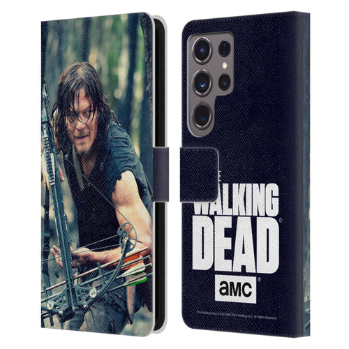 AMC The Walking Dead Daryl Dixon Lurk Leather Book Wallet Case Cover For Samsung Galaxy S24 Ultra 5G