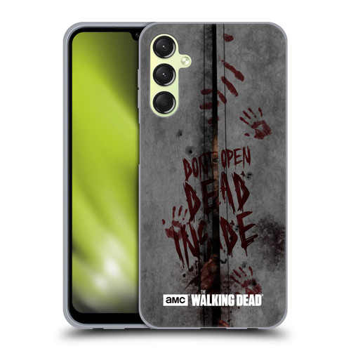 AMC The Walking Dead Typography Dead Inside Soft Gel Case for Samsung Galaxy A24 4G / M34 5G