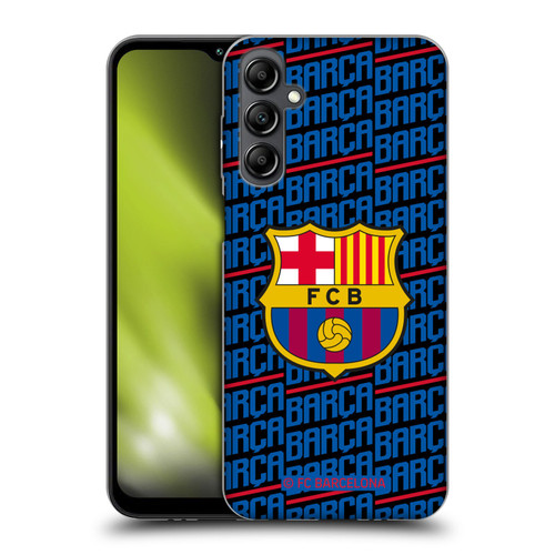 FC Barcelona Crest Patterns Barca Soft Gel Case for Samsung Galaxy M14 5G