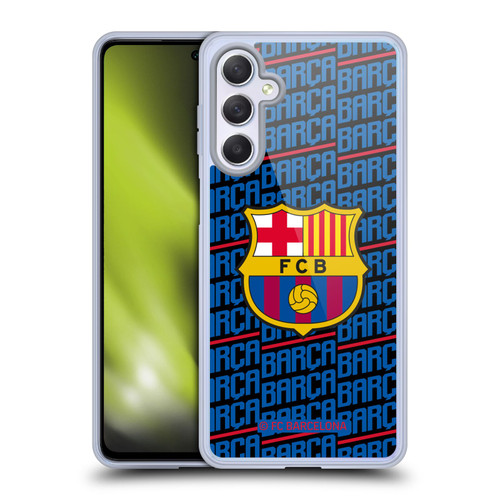 FC Barcelona Crest Patterns Barca Soft Gel Case for Samsung Galaxy M54 5G