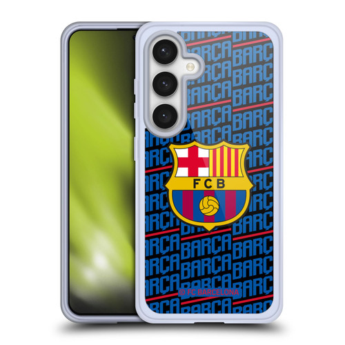 FC Barcelona Crest Patterns Barca Soft Gel Case for Samsung Galaxy S24 5G