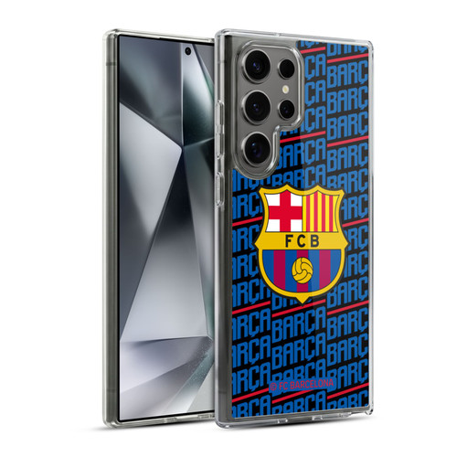 FC Barcelona Crest Patterns Barca Soft Gel Case for Samsung Galaxy S24 Ultra 5G & MagSafe
