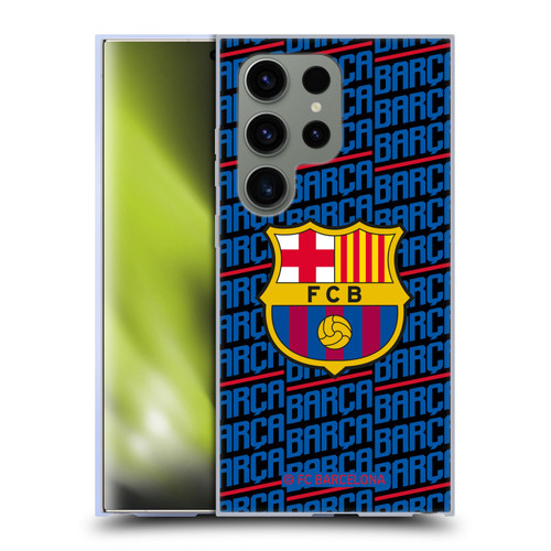 FC Barcelona Crest Patterns Barca Soft Gel Case for Samsung Galaxy S24 Ultra 5G