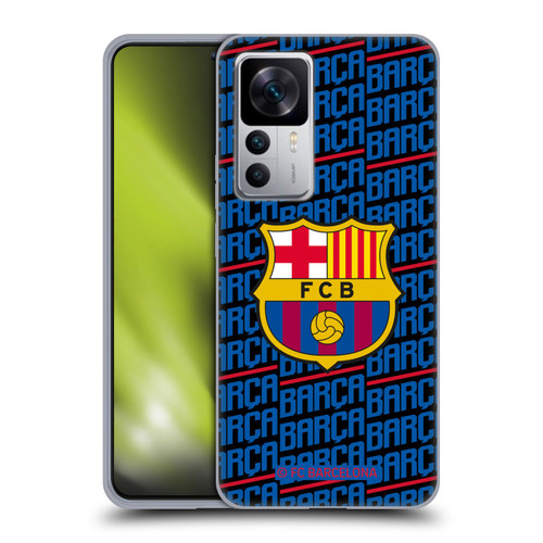 FC Barcelona Crest Patterns Barca Soft Gel Case for Xiaomi 12T 5G / 12T Pro 5G / Redmi K50 Ultra 5G