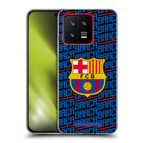FC Barcelona Crest Patterns Barca Soft Gel Case for Xiaomi 13 5G