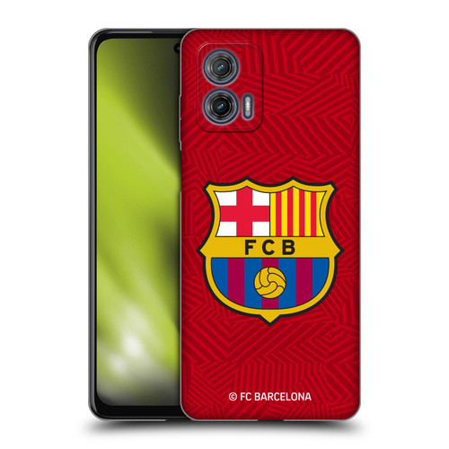 FC Barcelona Crest Red Soft Gel Case for Motorola Moto G73 5G