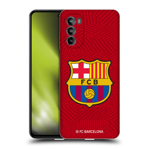 FC Barcelona Crest Red Soft Gel Case for Motorola Moto G82 5G