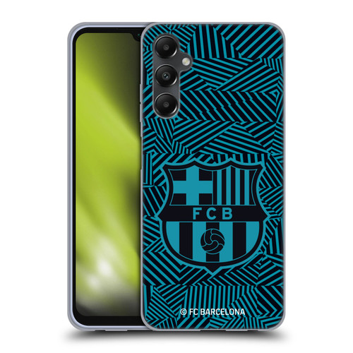 FC Barcelona Crest Black Soft Gel Case for Samsung Galaxy A05s