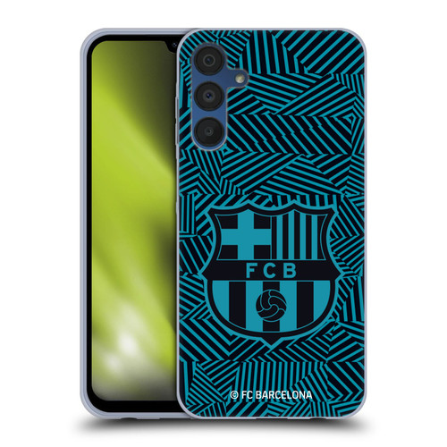 FC Barcelona Crest Black Soft Gel Case for Samsung Galaxy A15