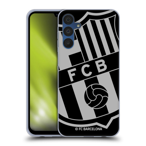 FC Barcelona Crest Oversized Soft Gel Case for Samsung Galaxy A15