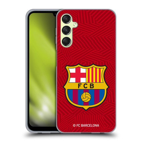 FC Barcelona Crest Red Soft Gel Case for Samsung Galaxy A24 4G / M34 5G