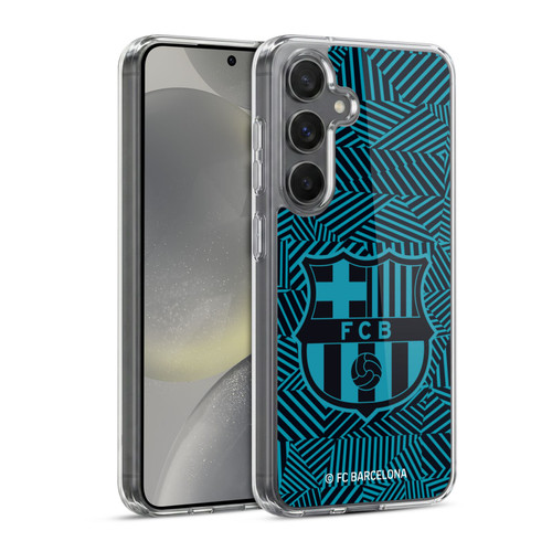 FC Barcelona Crest Black Soft Gel Case for Samsung Galaxy S24 5G & MagSafe