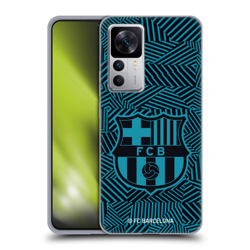 FC Barcelona Crest Black Soft Gel Case for Xiaomi 12T 5G / 12T Pro 5G / Redmi K50 Ultra 5G