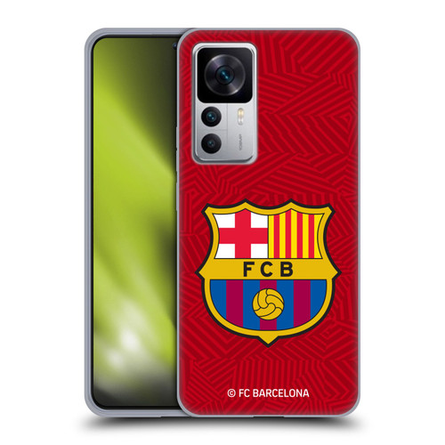 FC Barcelona Crest Red Soft Gel Case for Xiaomi 12T 5G / 12T Pro 5G / Redmi K50 Ultra 5G