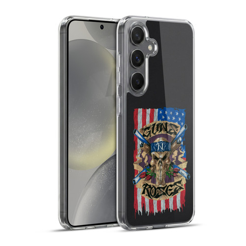 Guns N' Roses Band Art Flag Soft Gel Case for Samsung Galaxy S24+ 5G & MagSafe