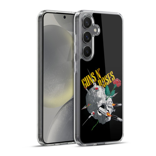 Guns N' Roses Band Art Needles Skull Vintage Soft Gel Case for Samsung Galaxy S24+ 5G & MagSafe