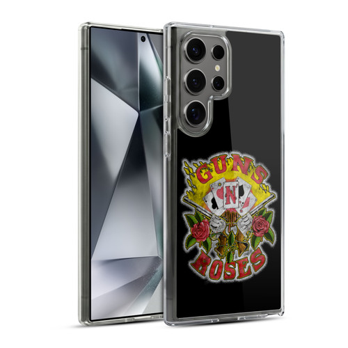 Guns N' Roses Band Art Cards Soft Gel Case for Samsung Galaxy S24 Ultra 5G & MagSafe