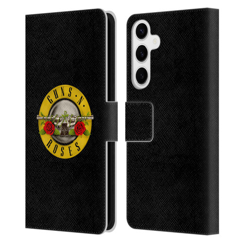 Guns N' Roses Key Art Bullet Logo Leather Book Wallet Case Cover For Samsung Galaxy S24+ 5G