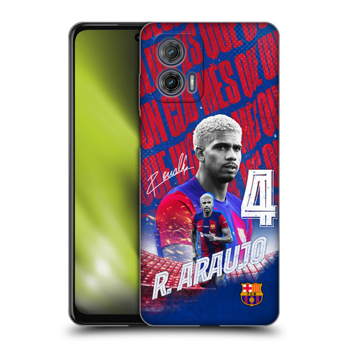 FC Barcelona 2023/24 First Team Ronald Araújo Soft Gel Case for Motorola Moto G73 5G