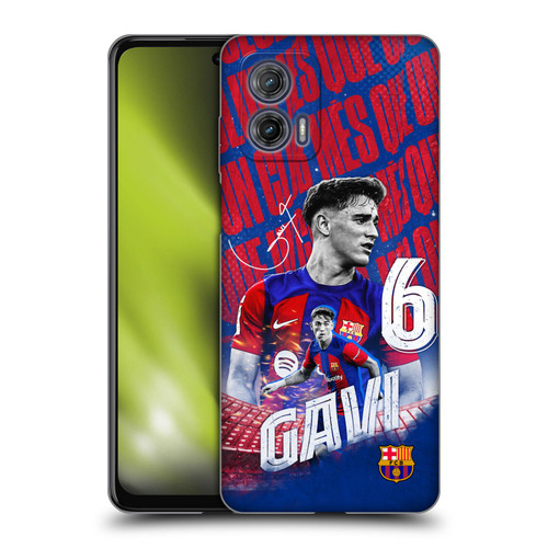 FC Barcelona 2023/24 First Team Gavi Soft Gel Case for Motorola Moto G73 5G