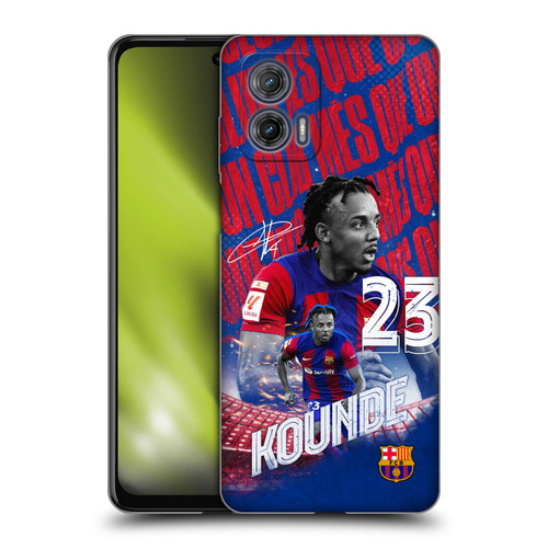 FC Barcelona 2023/24 First Team Jules Koundé Soft Gel Case for Motorola Moto G73 5G