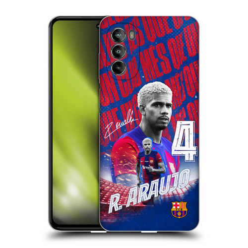 FC Barcelona 2023/24 First Team Ronald Araújo Soft Gel Case for Motorola Moto G82 5G