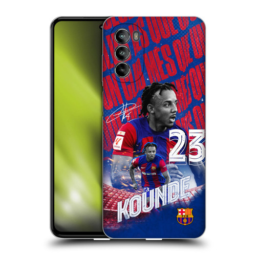 FC Barcelona 2023/24 First Team Jules Koundé Soft Gel Case for Motorola Moto G82 5G