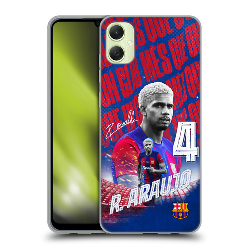 FC Barcelona 2023/24 First Team Ronald Araújo Soft Gel Case for Samsung Galaxy A05