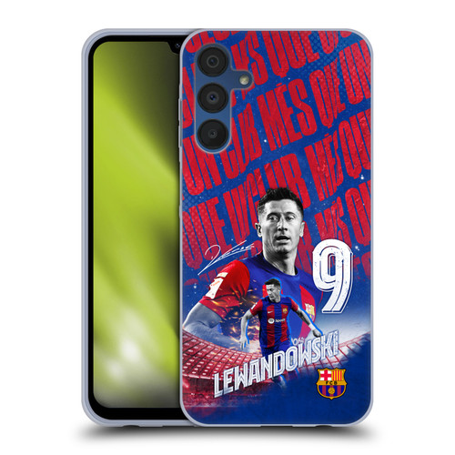 FC Barcelona 2023/24 First Team Robert Lewandowski Soft Gel Case for Samsung Galaxy A15 & MagSafe
