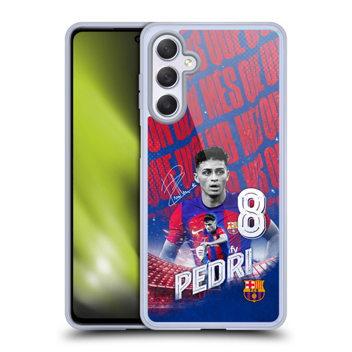 FC Barcelona 2023/24 First Team Pedri Soft Gel Case for Samsung Galaxy M54 5G