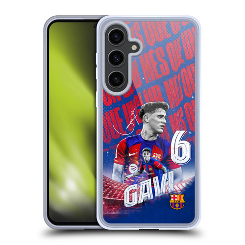 FC Barcelona 2023/24 First Team Gavi Soft Gel Case for Samsung Galaxy S24+ 5G