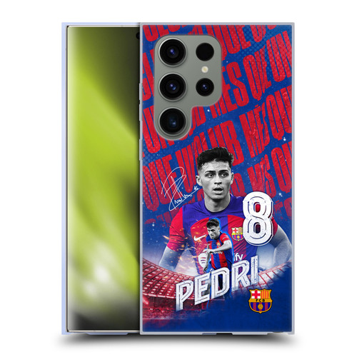 FC Barcelona 2023/24 First Team Pedri Soft Gel Case for Samsung Galaxy S24 Ultra 5G