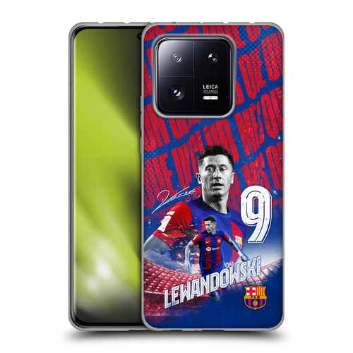 FC Barcelona 2023/24 First Team Robert Lewandowski Soft Gel Case for Xiaomi 13 Pro 5G