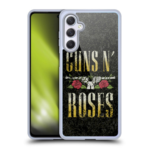 Guns N' Roses Key Art Text Logo Pistol Soft Gel Case for Samsung Galaxy M54 5G