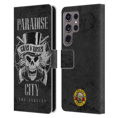 Guns N' Roses Vintage Paradise City Leather Book Wallet Case Cover For Samsung Galaxy S24 Ultra 5G