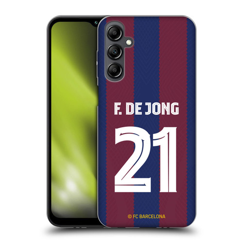 FC Barcelona 2023/24 Players Home Kit Frenkie de Jong Soft Gel Case for Samsung Galaxy M14 5G