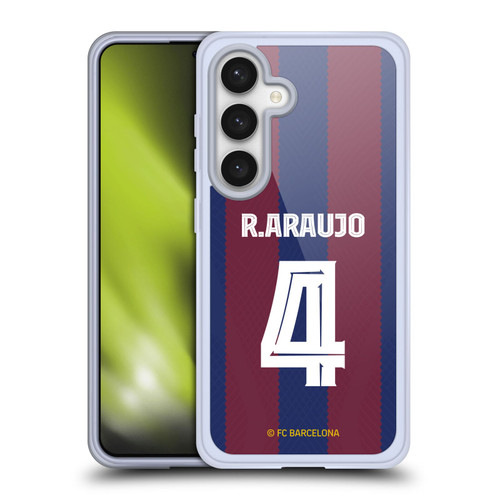 FC Barcelona 2023/24 Players Home Kit Ronald Araújo Soft Gel Case for Samsung Galaxy S24 5G