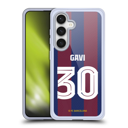FC Barcelona 2023/24 Players Home Kit Gavi Soft Gel Case for Samsung Galaxy S24 5G