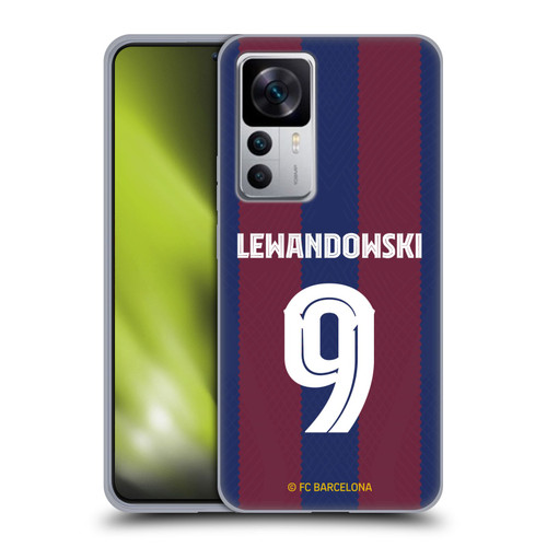 FC Barcelona 2023/24 Players Home Kit Robert Lewandowski Soft Gel Case for Xiaomi 12T 5G / 12T Pro 5G / Redmi K50 Ultra 5G