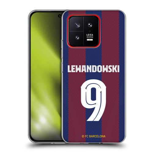 FC Barcelona 2023/24 Players Home Kit Robert Lewandowski Soft Gel Case for Xiaomi 13 5G