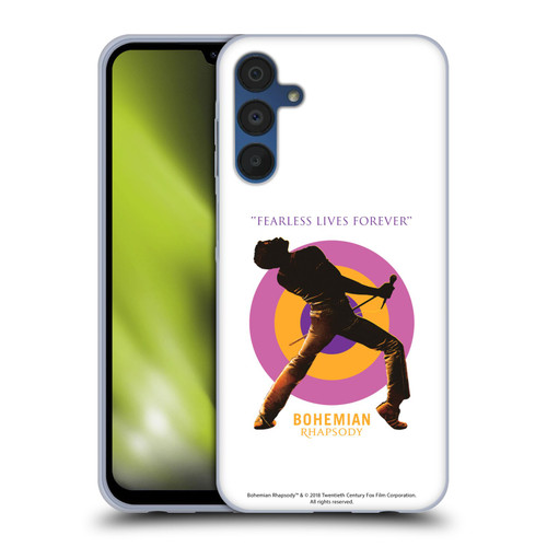 Queen Bohemian Rhapsody Fearless Lives Forever Soft Gel Case for Samsung Galaxy A15