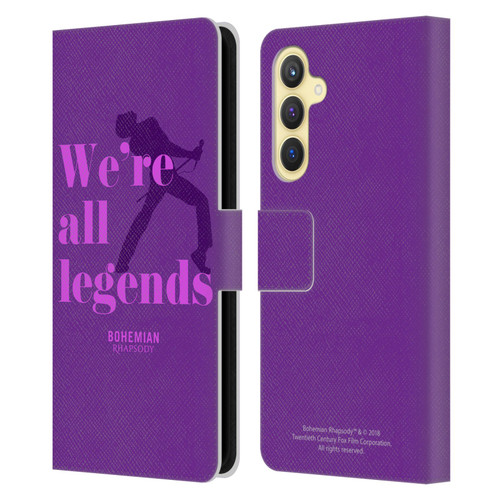 Queen Bohemian Rhapsody Legends Leather Book Wallet Case Cover For Samsung Galaxy S23 FE 5G