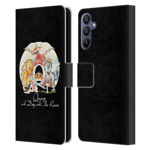 Queen Key Art A Day At The Races Leather Book Wallet Case Cover For Samsung Galaxy A15