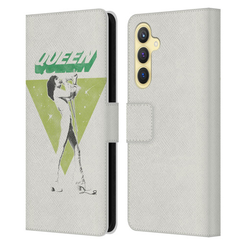 Queen Key Art Freddie Mercury Leather Book Wallet Case Cover For Samsung Galaxy S23 FE 5G