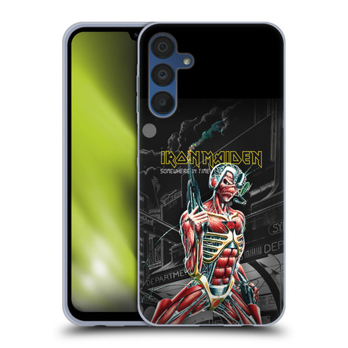 Iron Maiden Album Covers Somewhere Soft Gel Case for Samsung Galaxy A15 & MagSafe